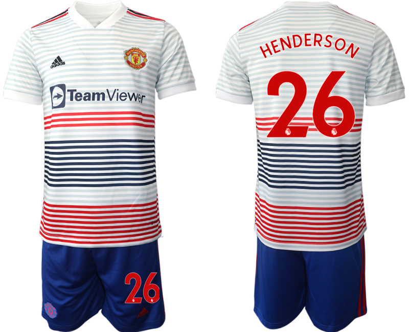 Men 2022-2023 Club Manchester United away white #26 Adidas Soccer Jersey->manchester united jersey->Soccer Club Jersey